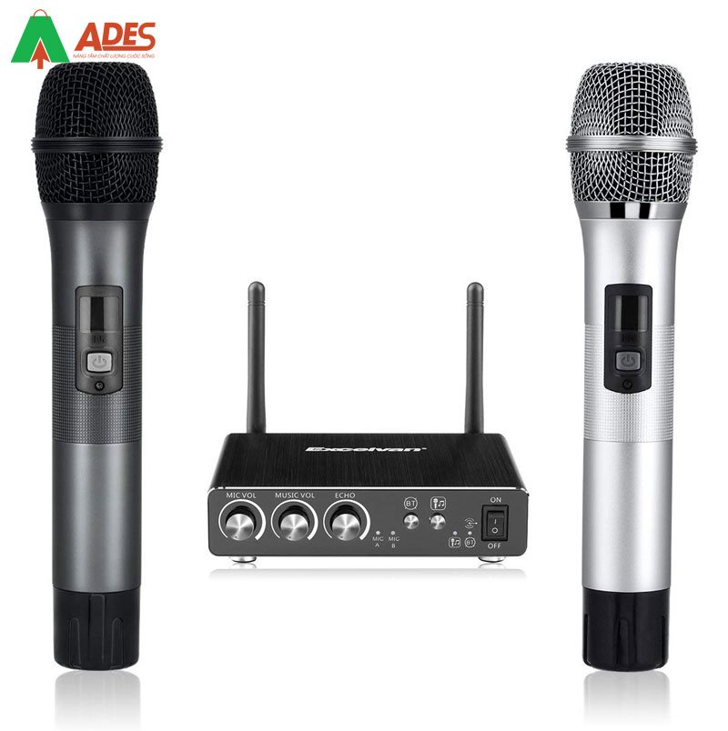 Mic Karaoke Bluetooth Excelvan K18U cung dan am thanh thu nho